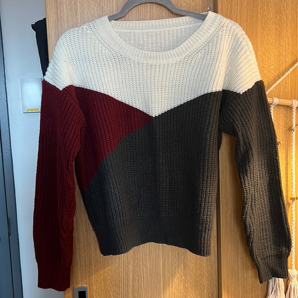 Colorblock Knit Sweater